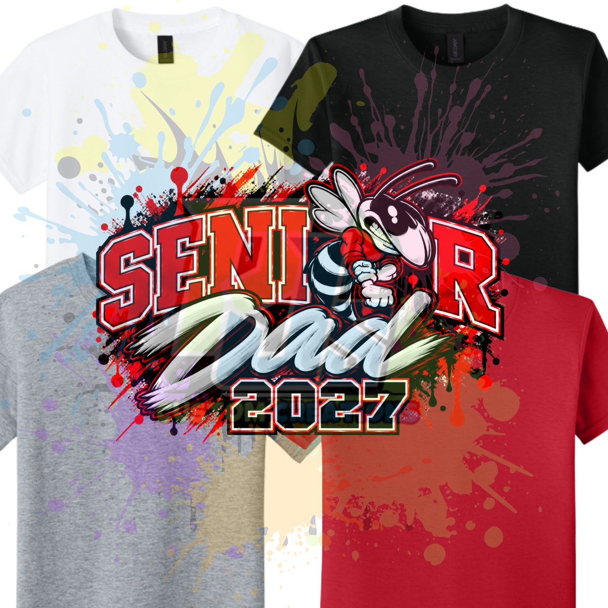 CG Senior Dad 2027 Gildan Softstyle & Jerzees Nublend