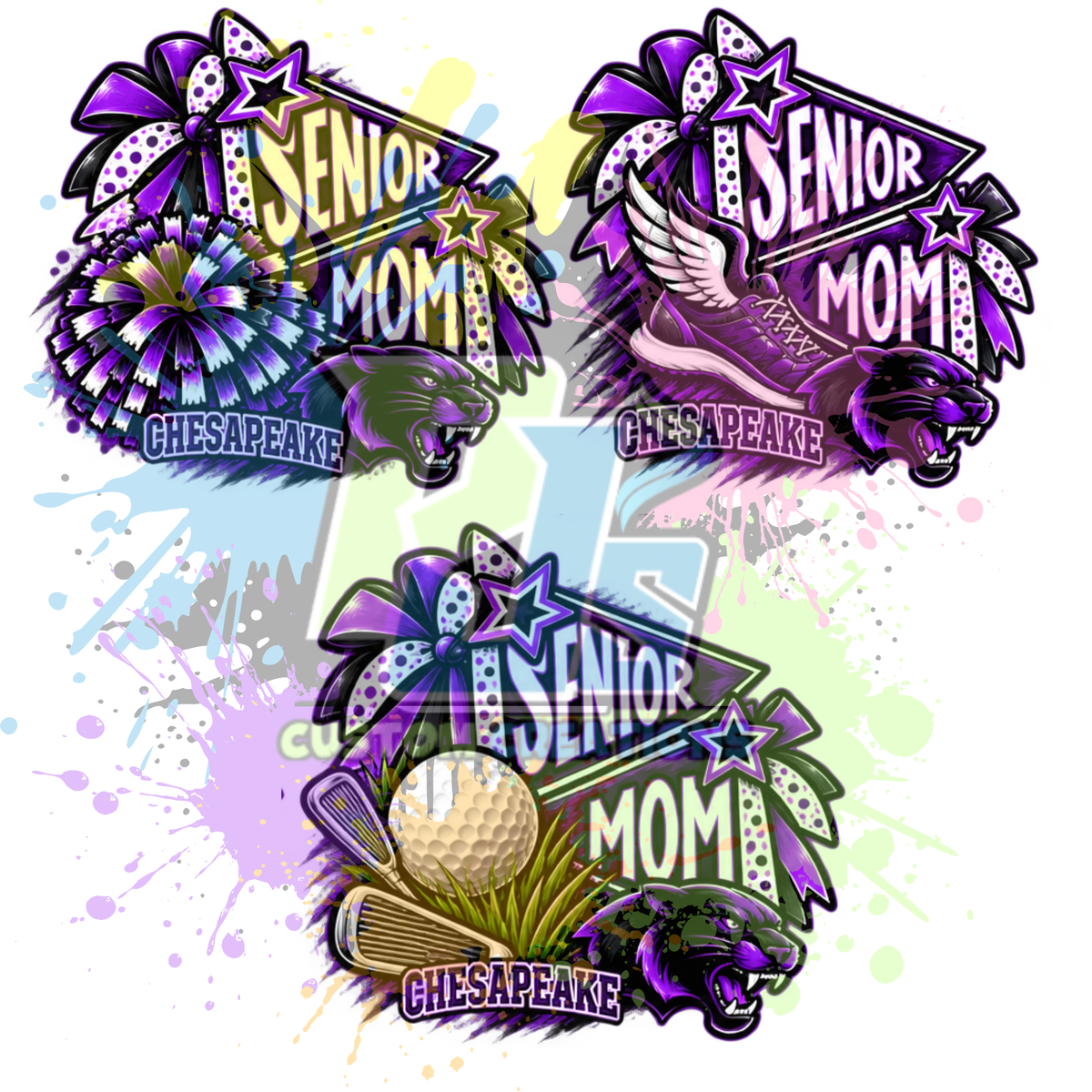 Sports CHS Senior Mom Gildan Softstyle & Jerzees Nublend