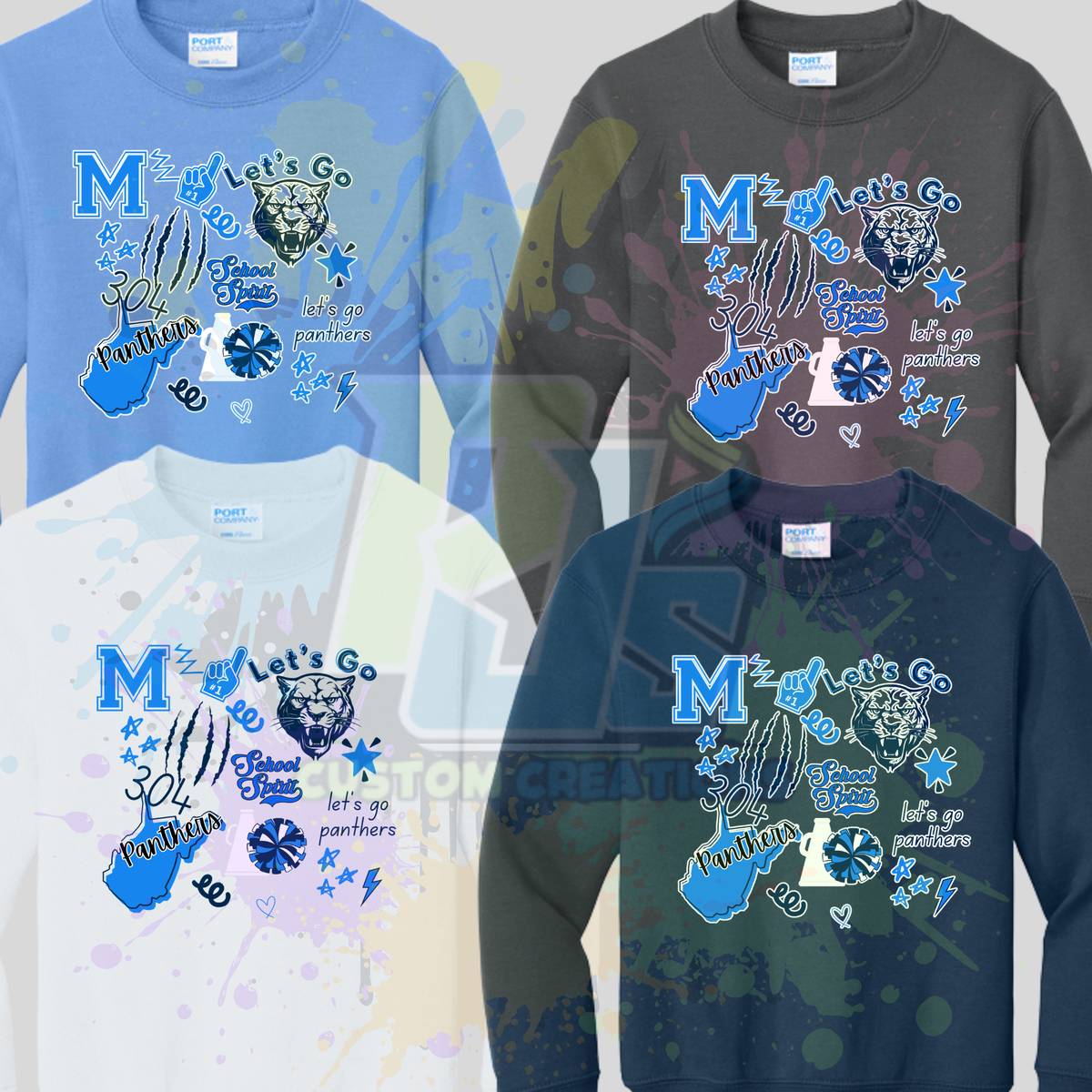 Design 11 Port & Co® Core Fleece Crewneck Sweatshirt PC78