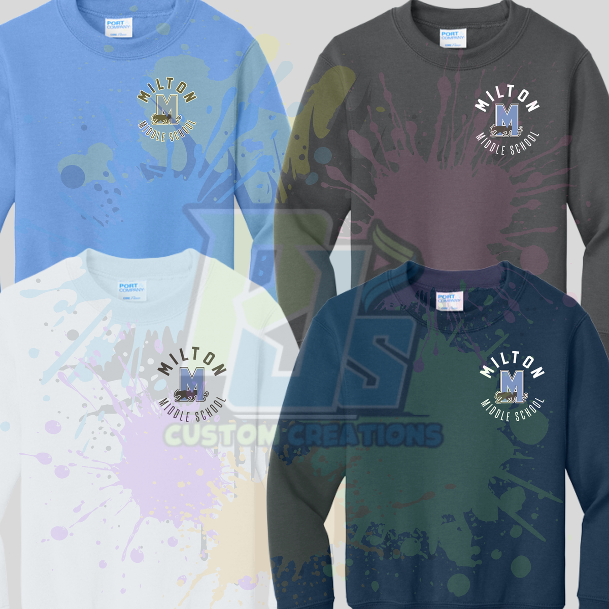 Design 5 Port & Co® Core Fleece Crewneck Sweatshirt PC78