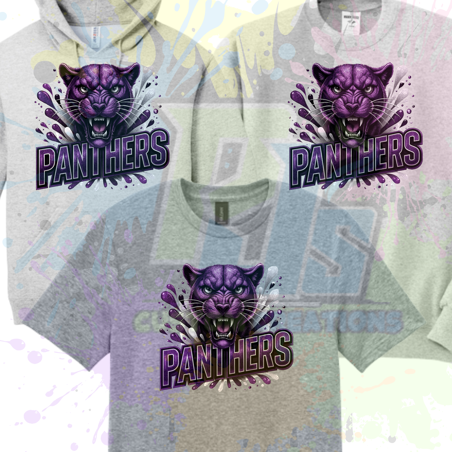 Panther Face- gray or black