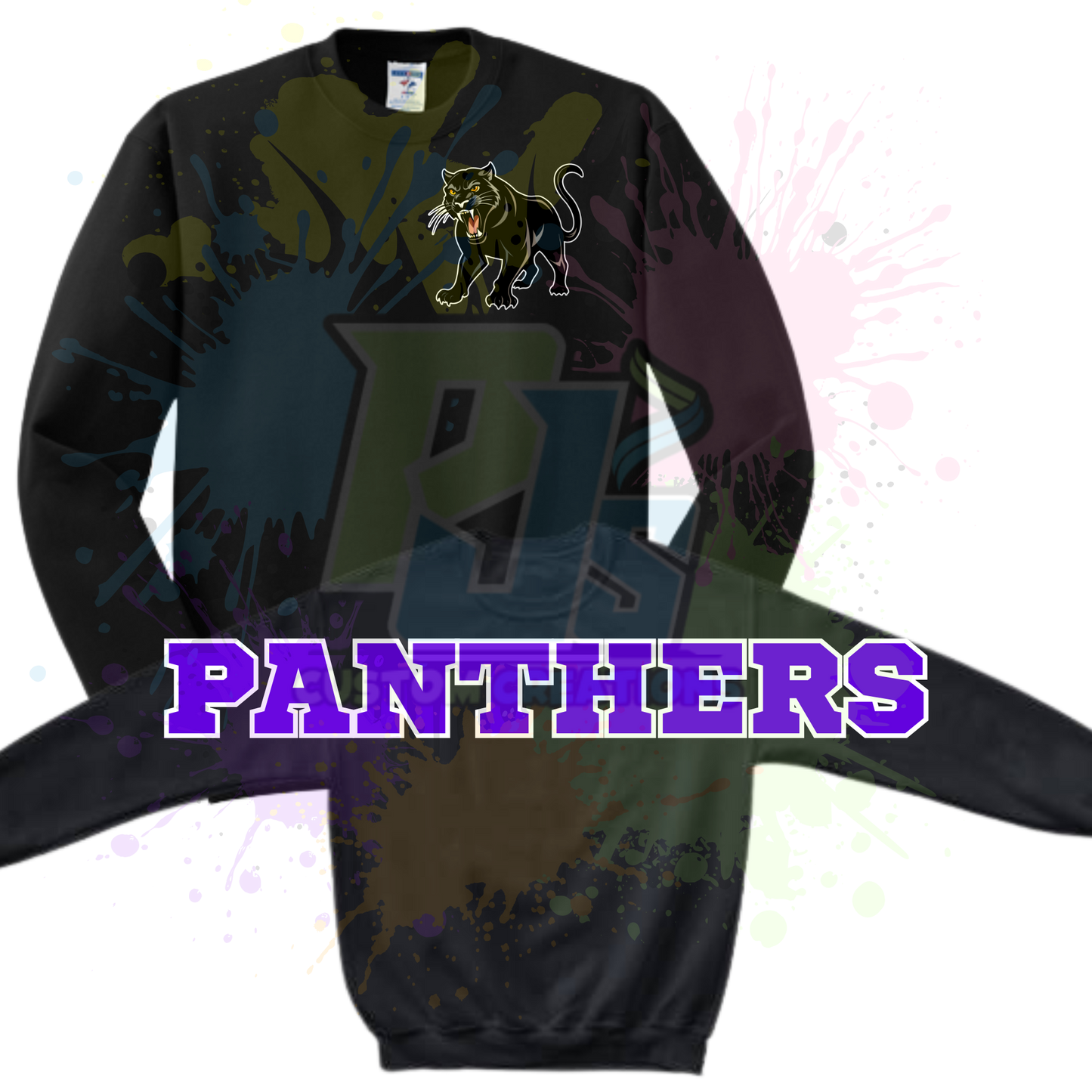 PANTHERS back- Black 562M