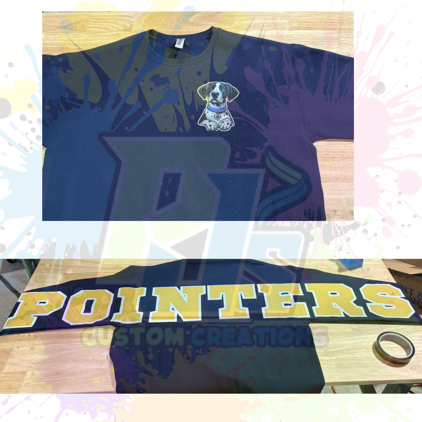 POINTERS back- Navy or Gray 562M