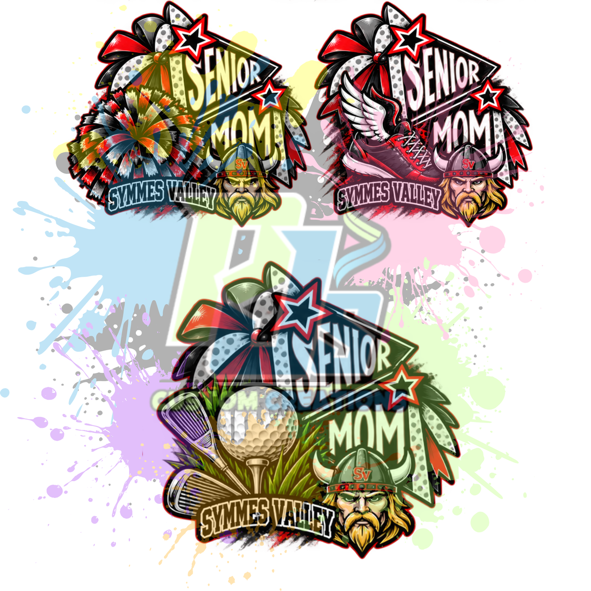 Sports Senior Mom SV Gildan Softstyle & Jerzees Nublend
