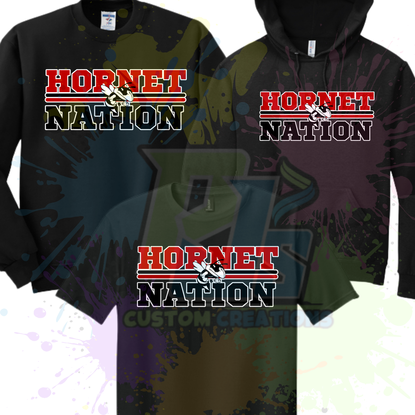 Hornet Nation- Black or Gray