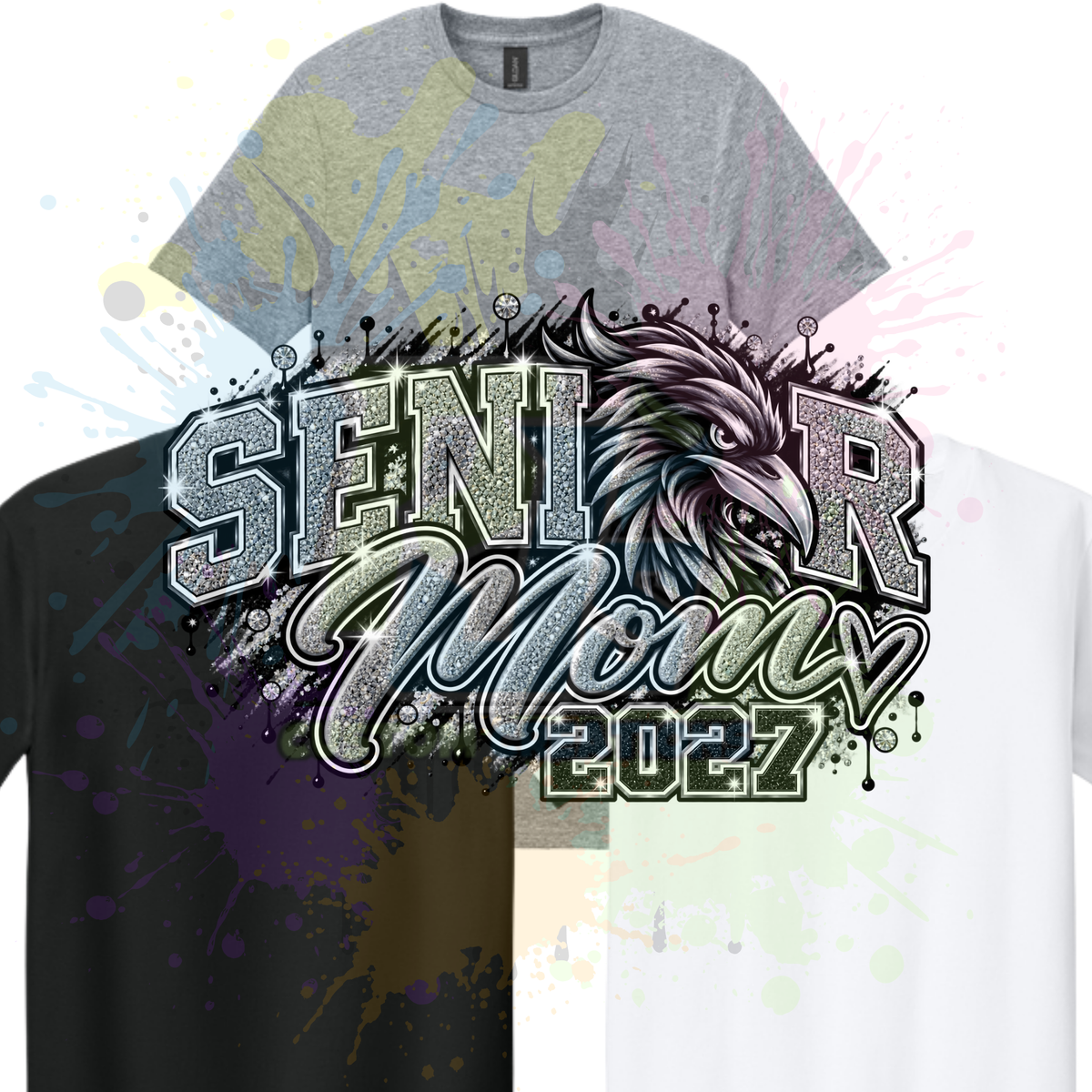 Stem Senior Mom 2027 Gildan Softstyle & Jerzees Nublend