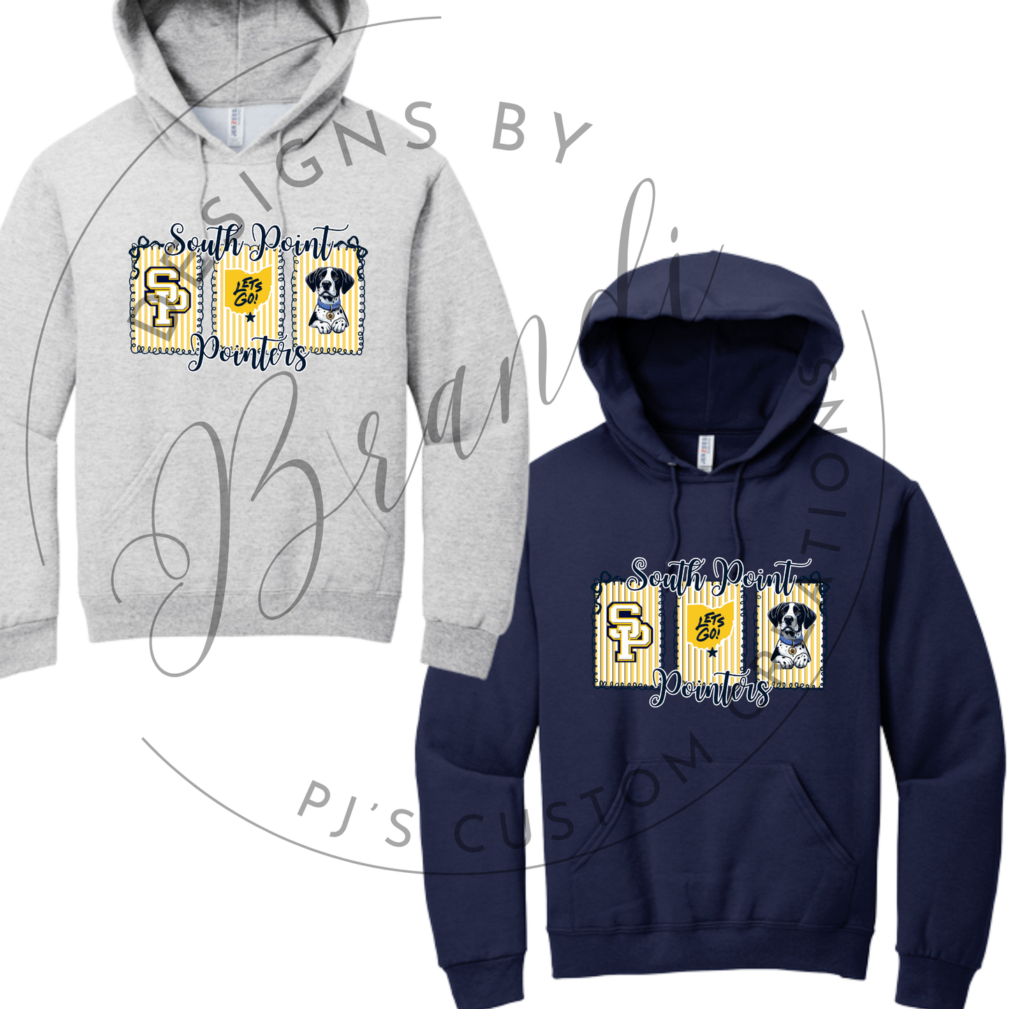 Gold Stripe SP Crew/Hoodie- Jerzees Nublend