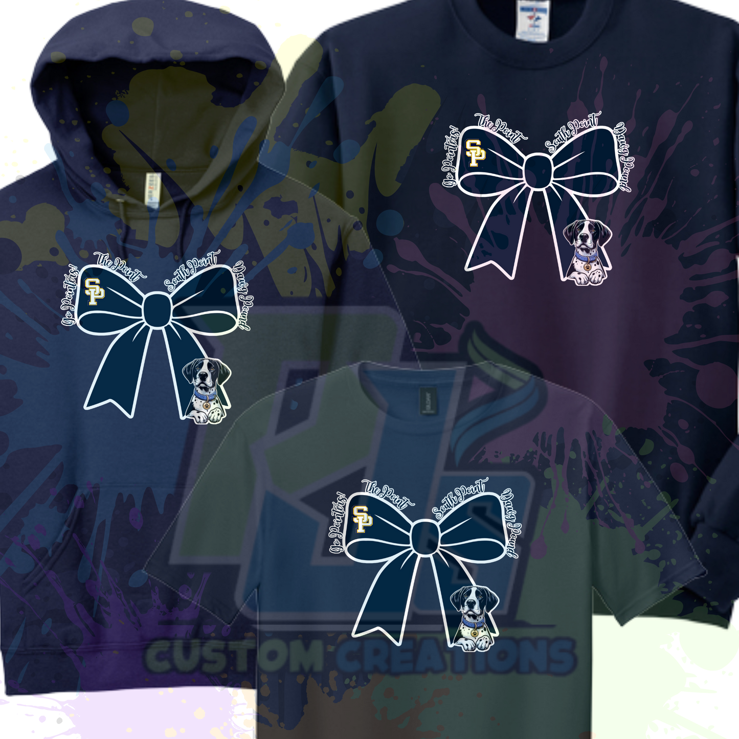 The Point Bow- Gray or Navy