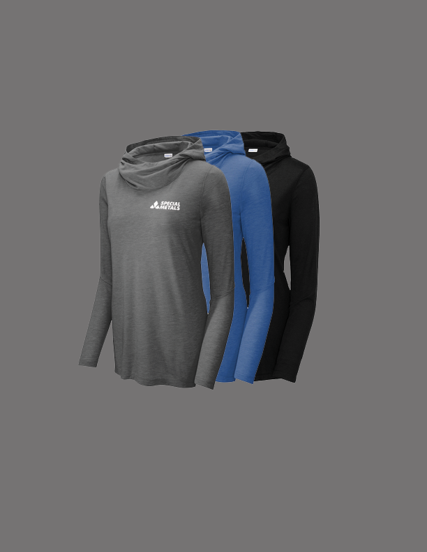 Sport-Tek ® Ladies PosiCharge ® Tri-Blend Wicking Long Sleeve Hoodie SN-LST406