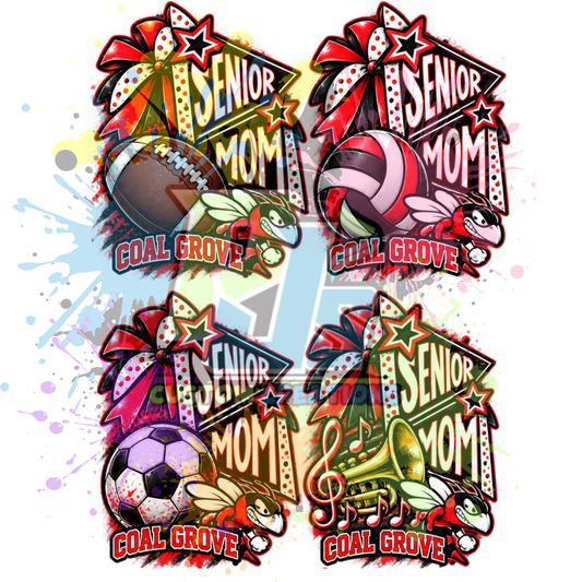 Sports Senior Mom CG Gildan Softstyle & Jerzees Nublend