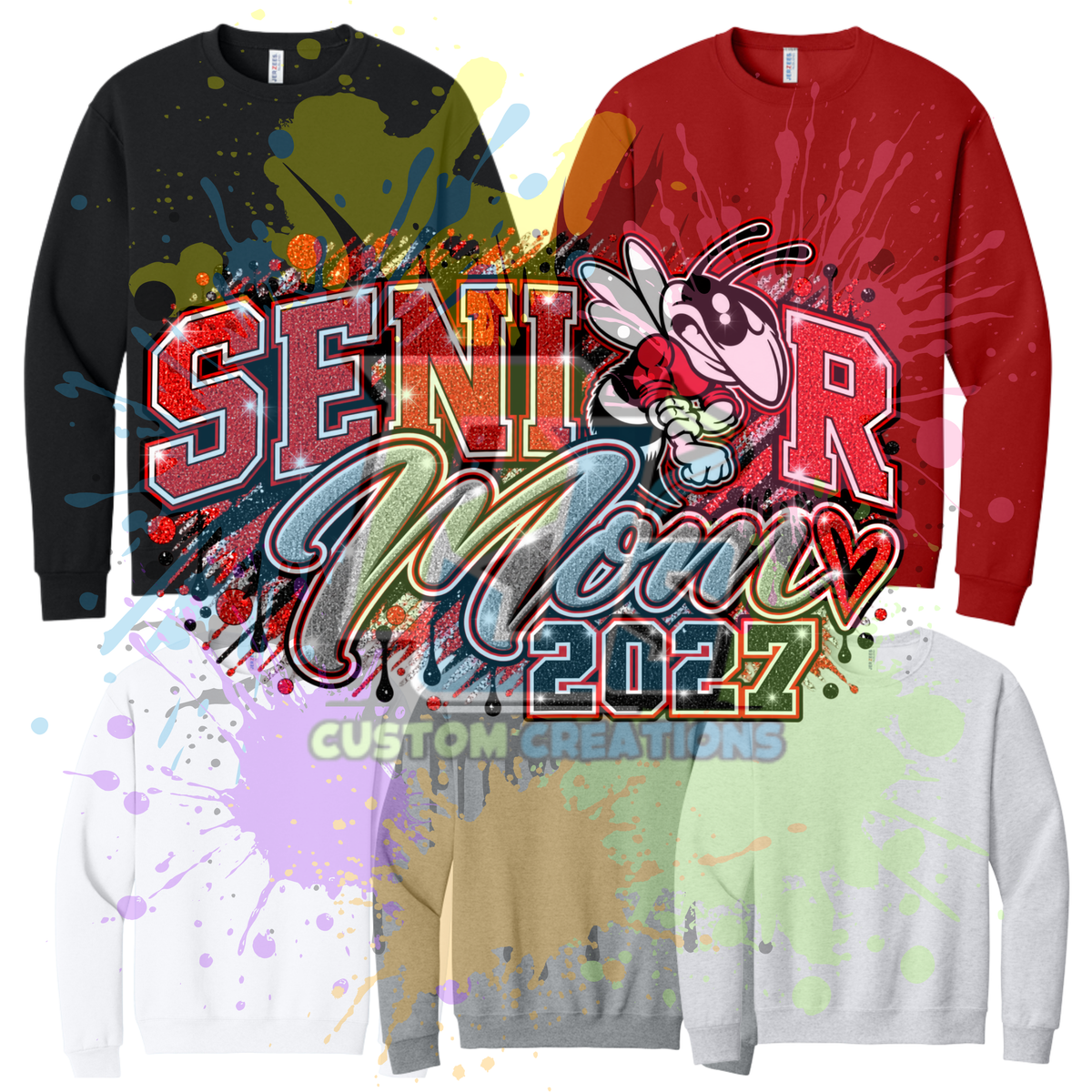 CG Senior Mom 2027 Gildan Softstyle & Jerzees Nublend