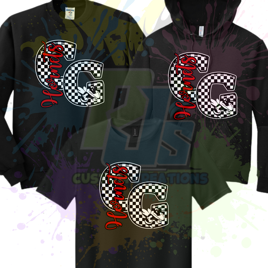 Checkered CG- black or gray