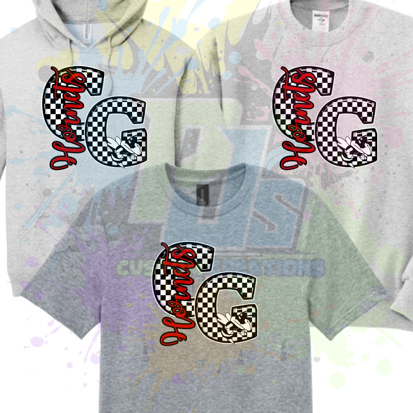 Checkered CG- black or gray