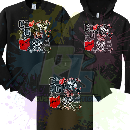 Coal Grove Collage- Black or Gray