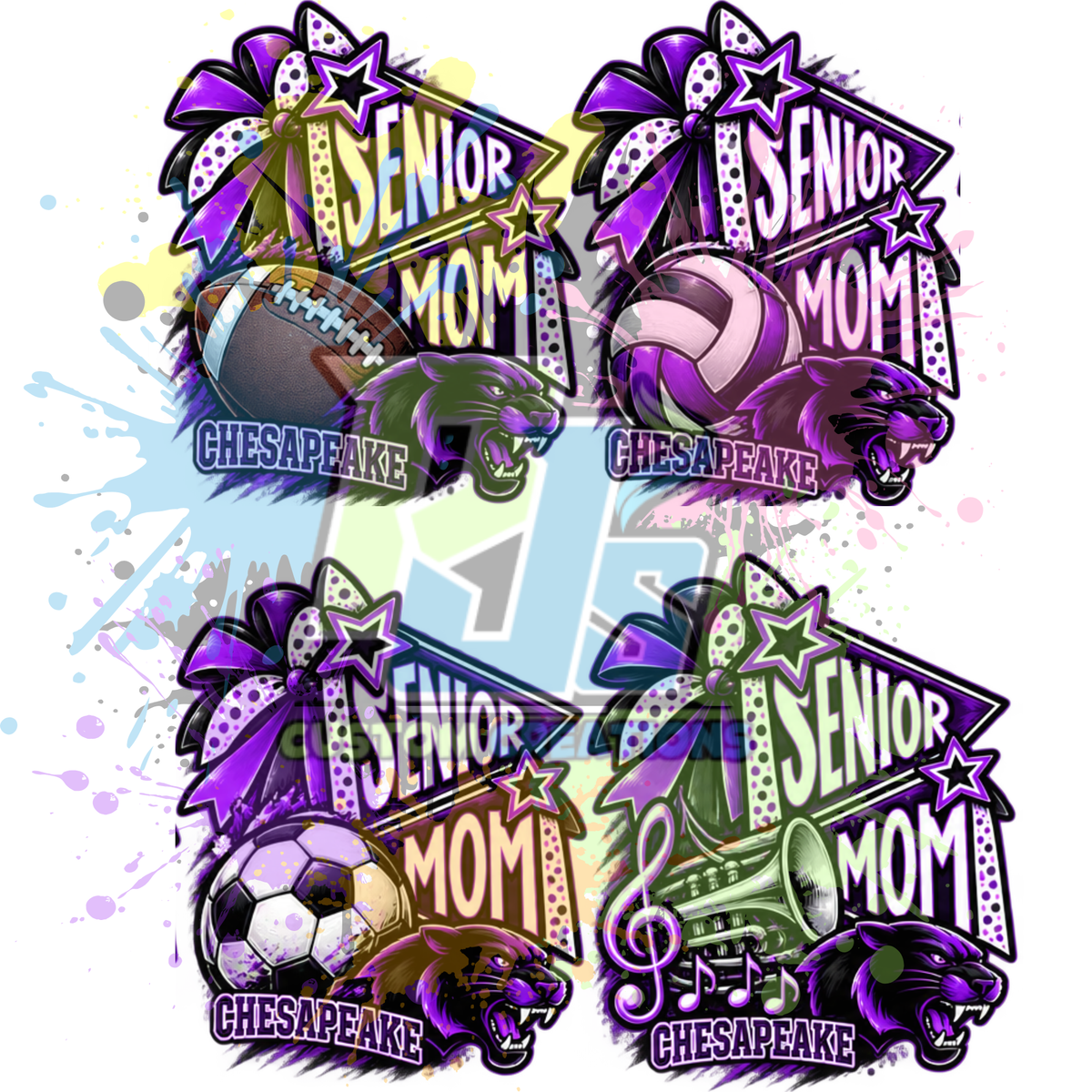 Sports CHS Senior Mom Gildan Softstyle & Jerzees Nublend