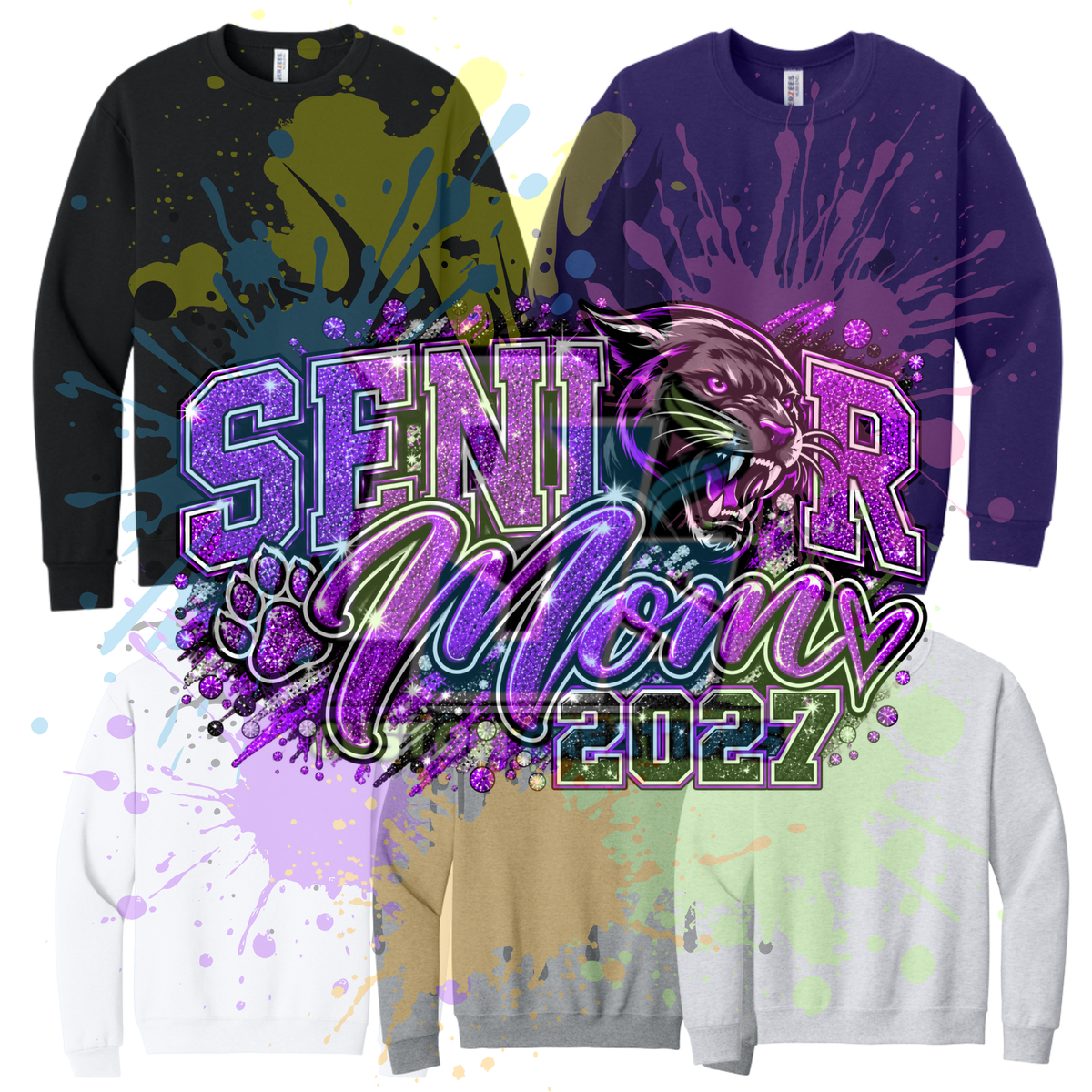 Senior Mom 2027 Gildan Softstyle & Jerzees Nublend