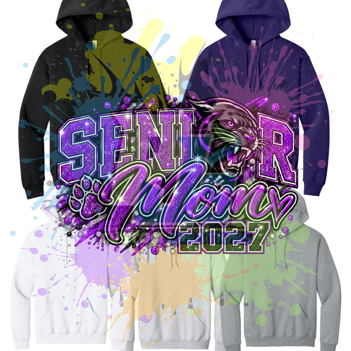 Senior Mom 2027 Gildan Softstyle & Jerzees Nublend