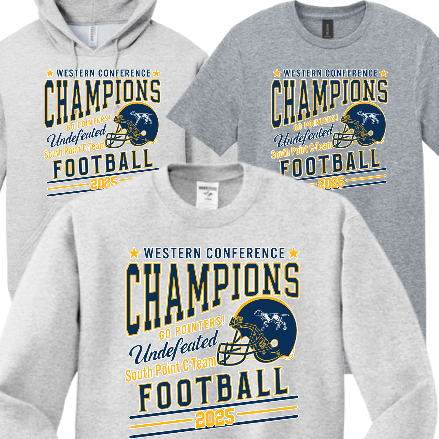 2025 C-Team Conf. Champs Navy, Gray,  or White