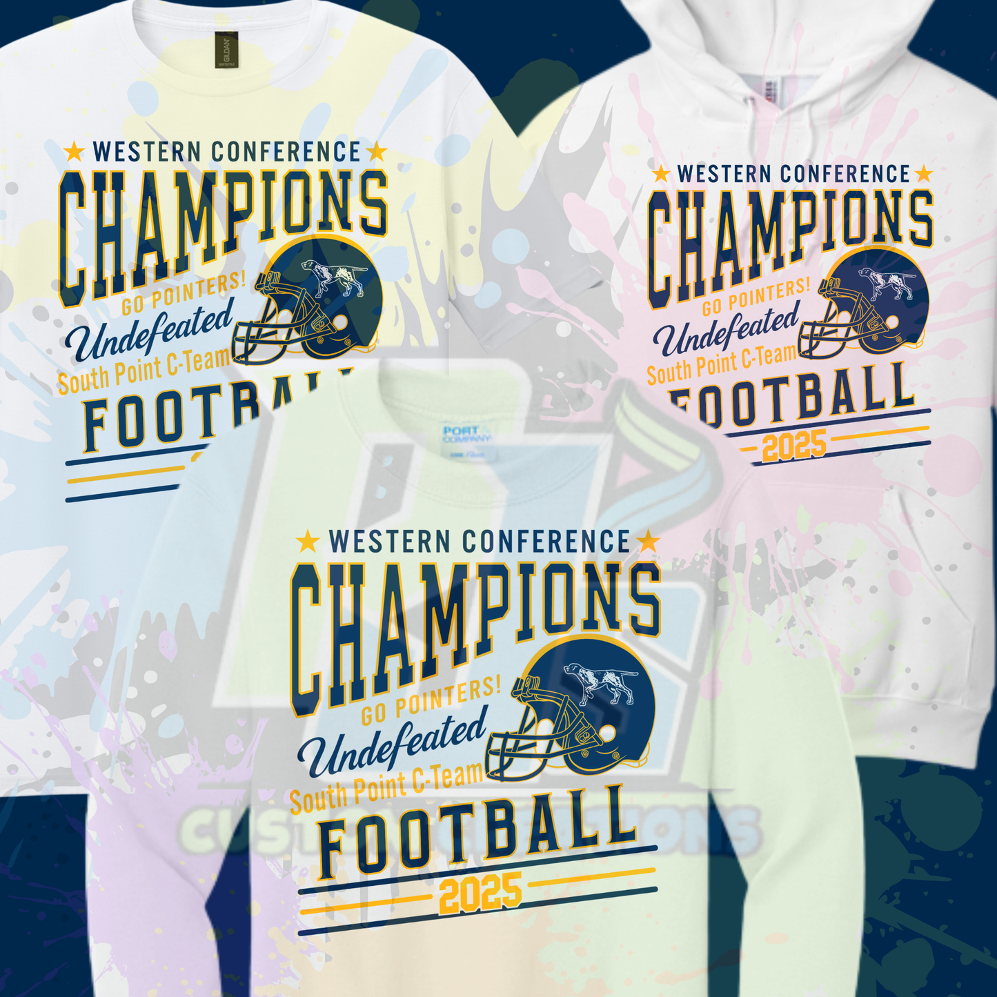 2025 C-Team Conf. Champs Navy, Gray,  or White