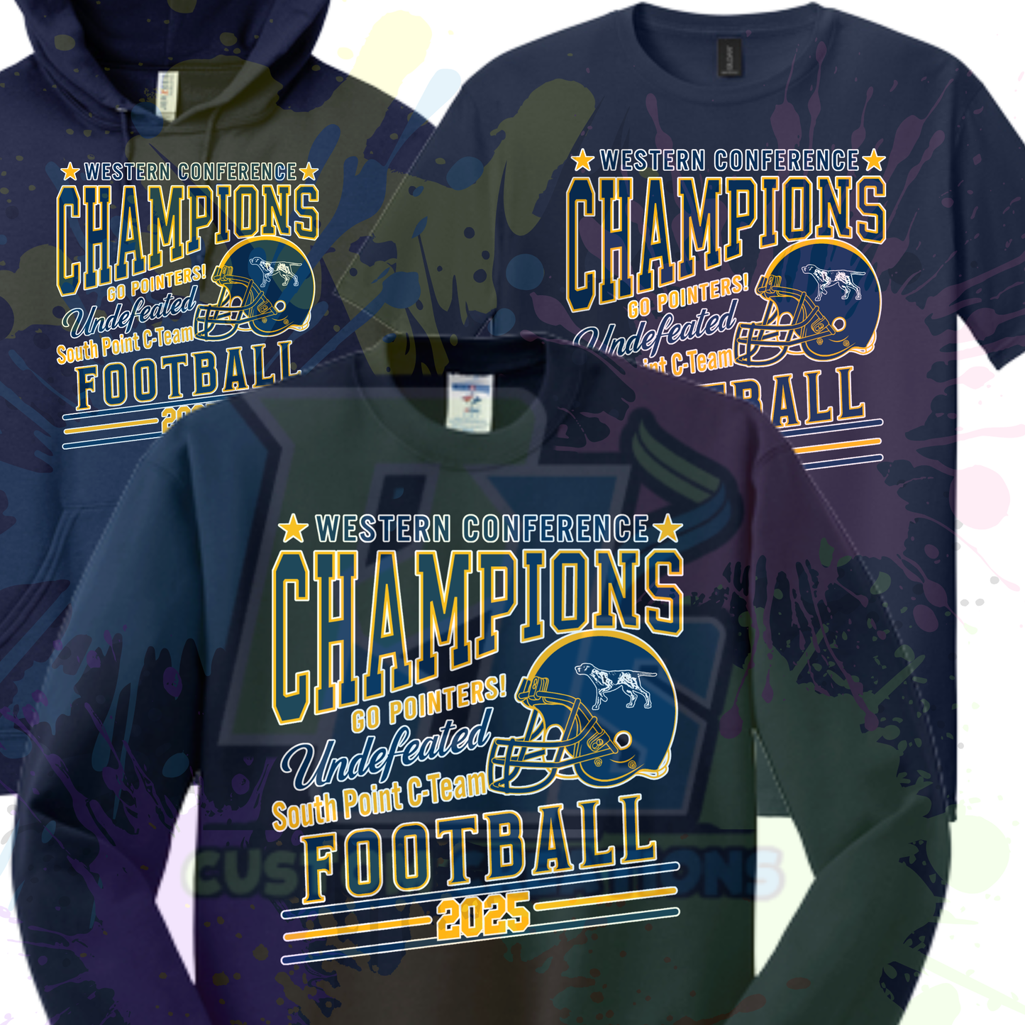 2025 C-Team Conf. Champs Navy, Gray,  or White