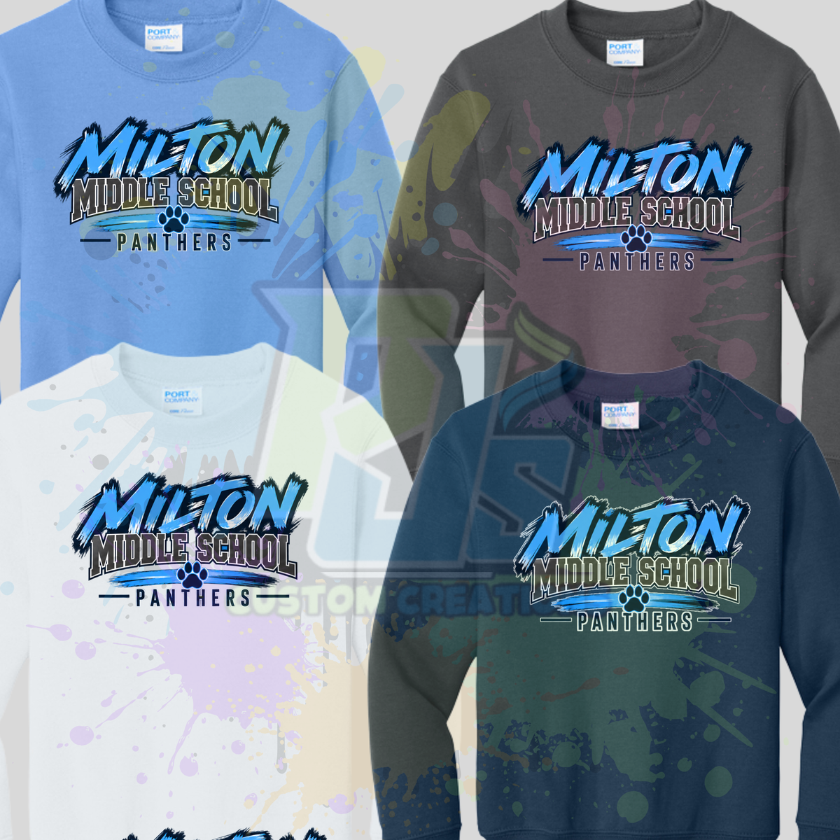 Design 4 Port & Co® Core Fleece Crewneck Sweatshirt PC78