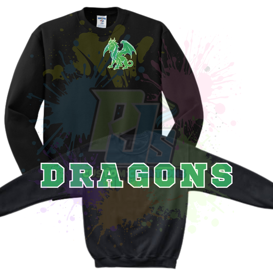 DRAGONS back- Black 562M