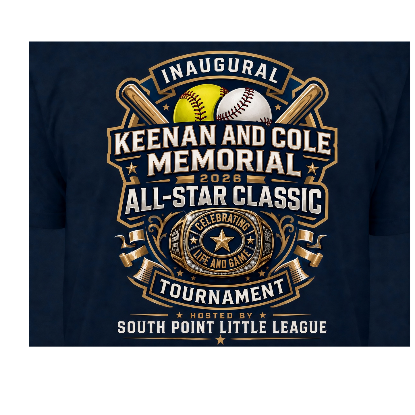 SPLL Keenan & Cole Memorial Tournament Shirt- Gildan Light Cotton