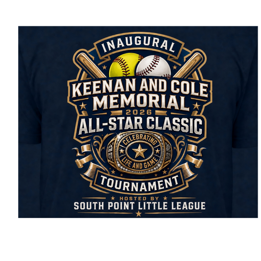 SPLL Keenan & Cole Memorial Tournament Shirt- Gildan Light Cotton