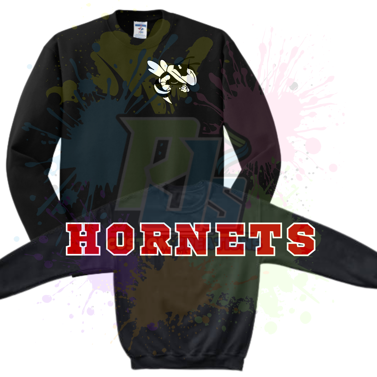 HORNETS back- Black 562M
