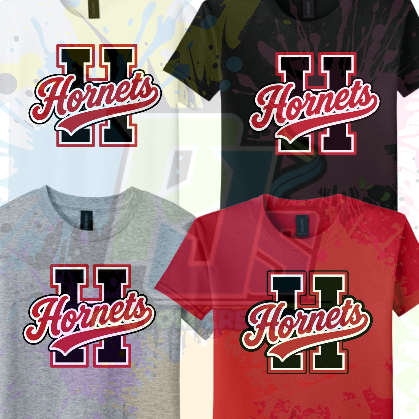Hornets H Gildan Softstyle 64000