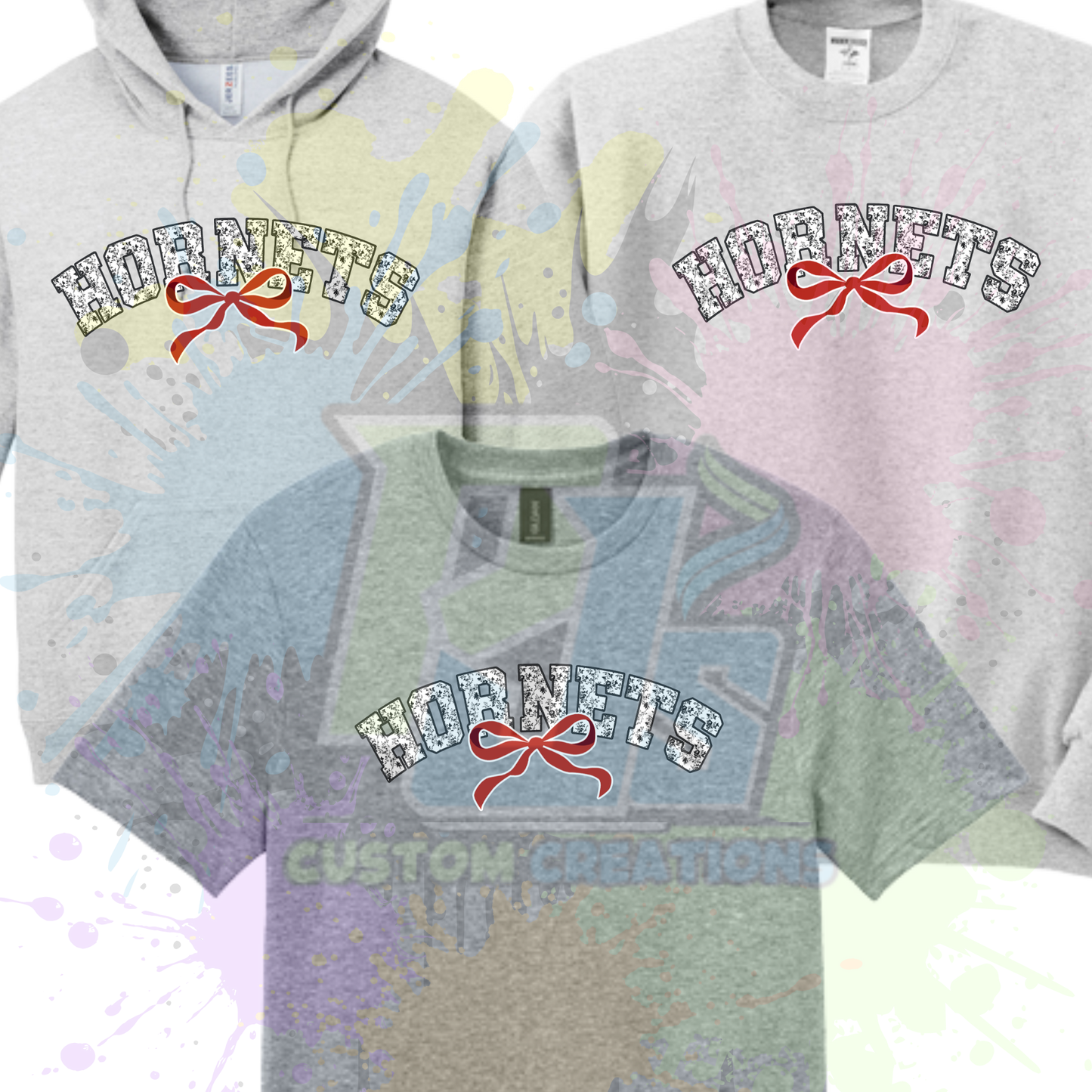 Hornets Bow- black or gray
