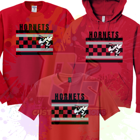 Hornets Checker- red or gray