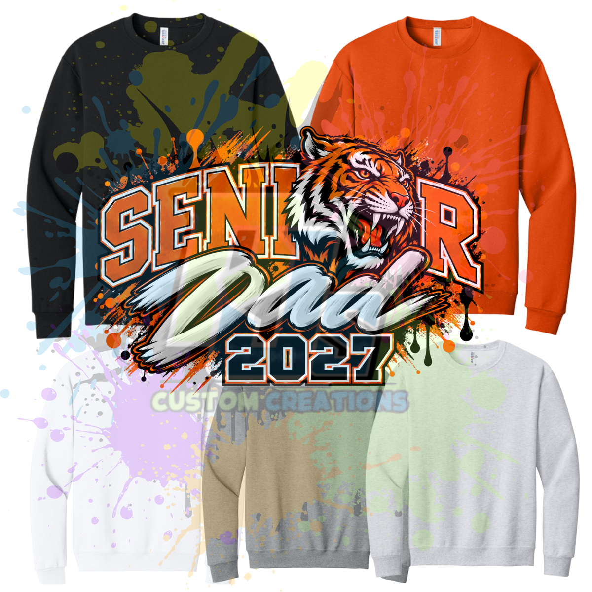Ironton Senior Dad 2027 Gildan Softstyle & Jerzees Nublend