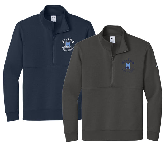 Nike Club Fleece Sleeve Swoosh 1/2-Zip (NKDX6718) D13EMB