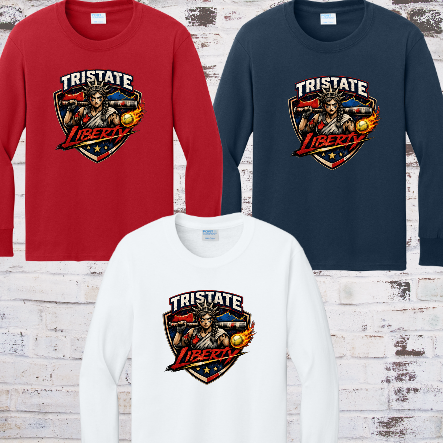 YOUTH Port & Co™ Long Sleeve Core Cotton Tee PC54YLS