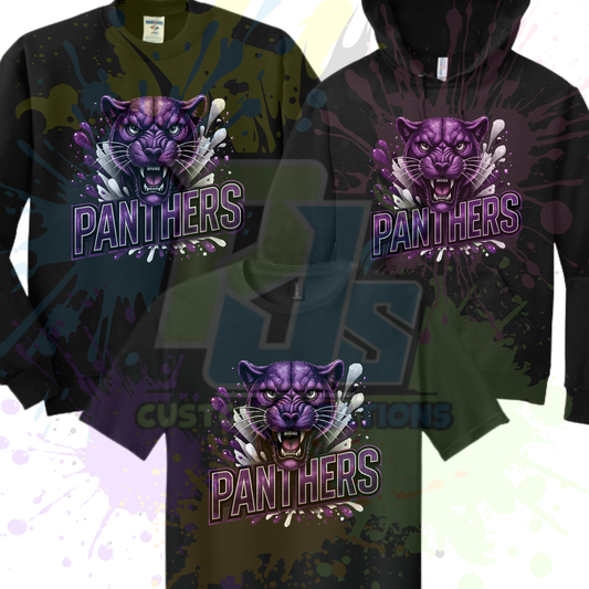 Panther Face- gray or black