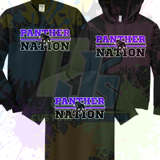 Panther Nation- Black or Gray