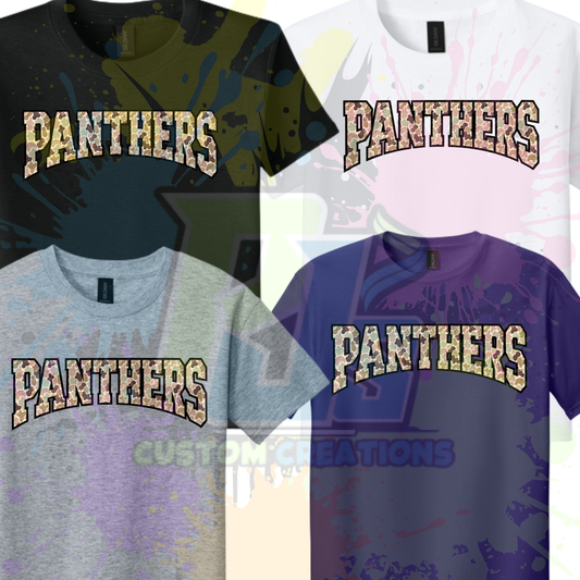 Panthers Camo Letters