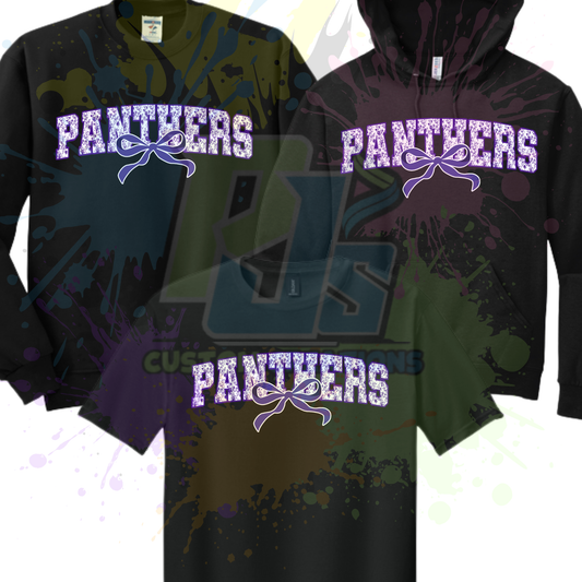 Panthers with bow- Purple or Black