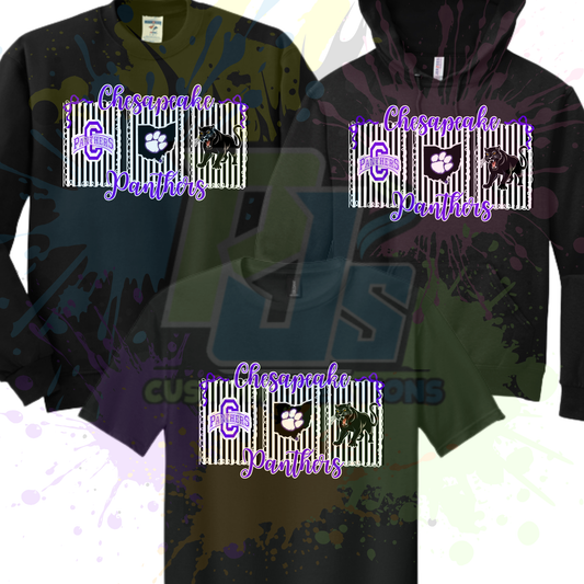 Chesapeake Pinstripes- black or gray