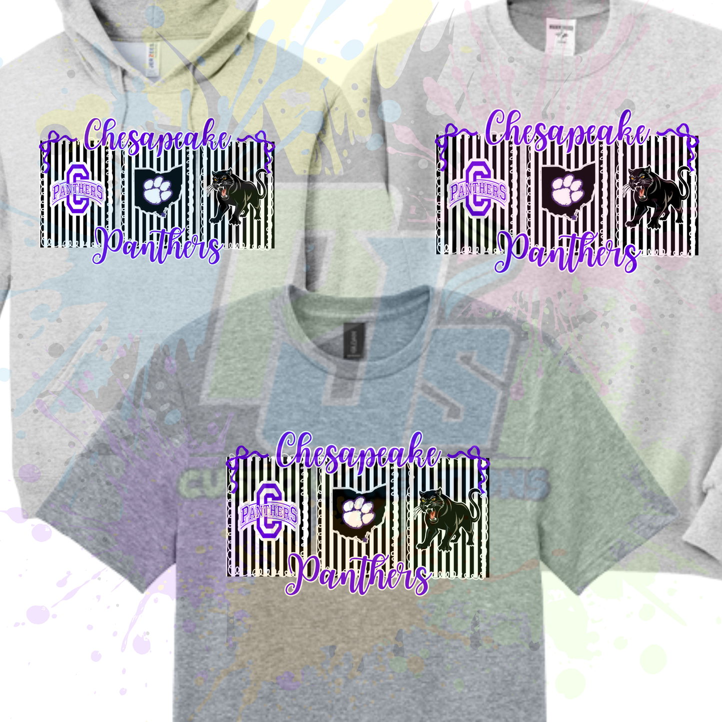 Chesapeake Pinstripes- black or gray