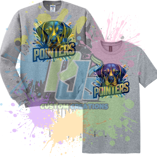 Faux Glitter Pointer Dog