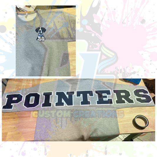 POINTERS back- Navy or Gray 562M