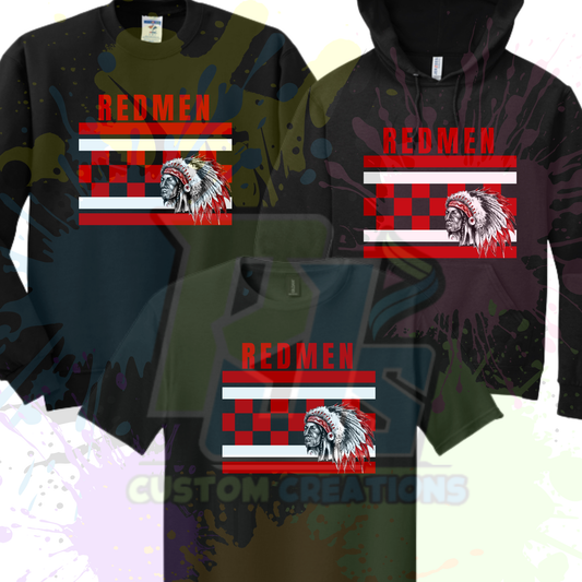 Redmen Checkered- Black or Gray