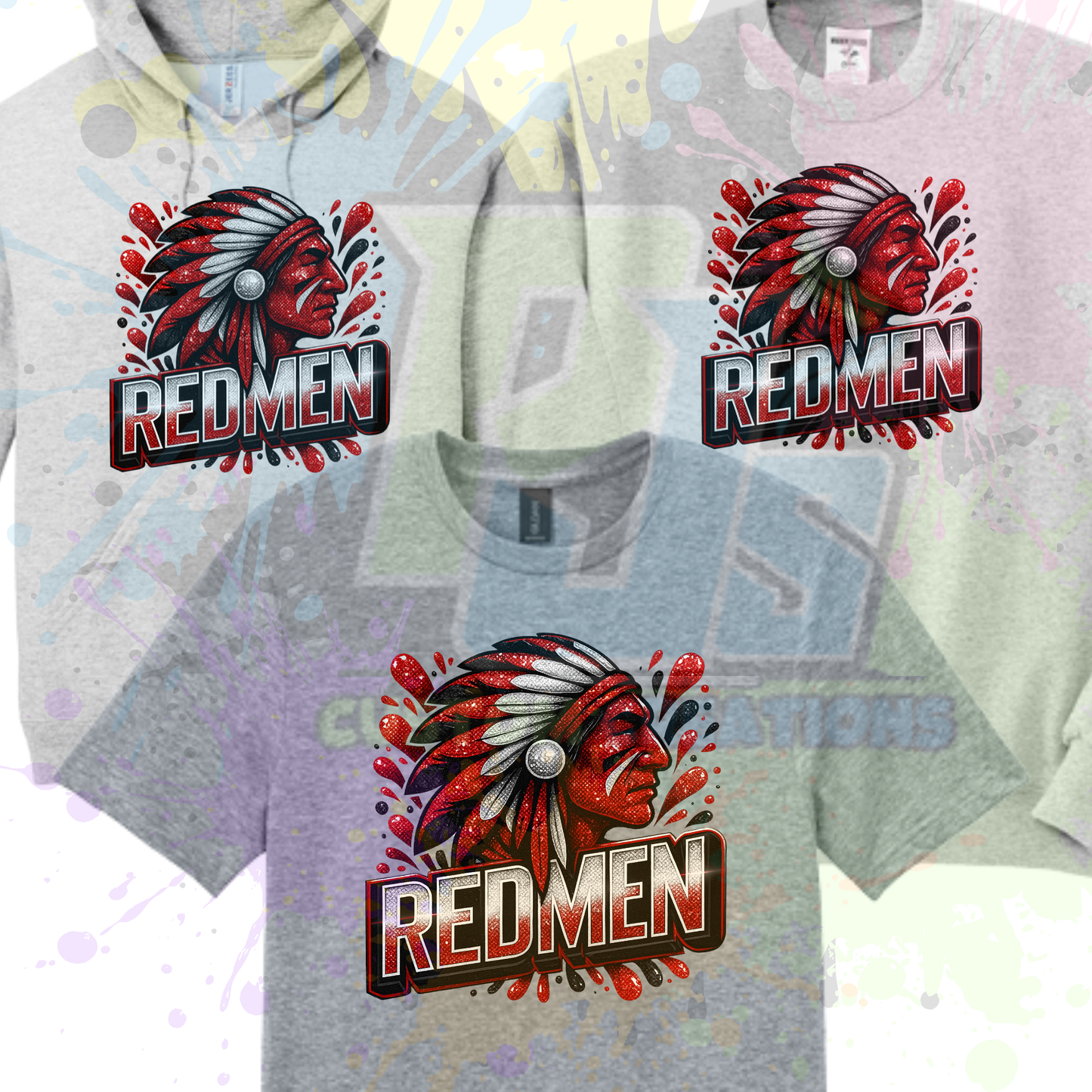 Redmen Glitter- Black or  Gray