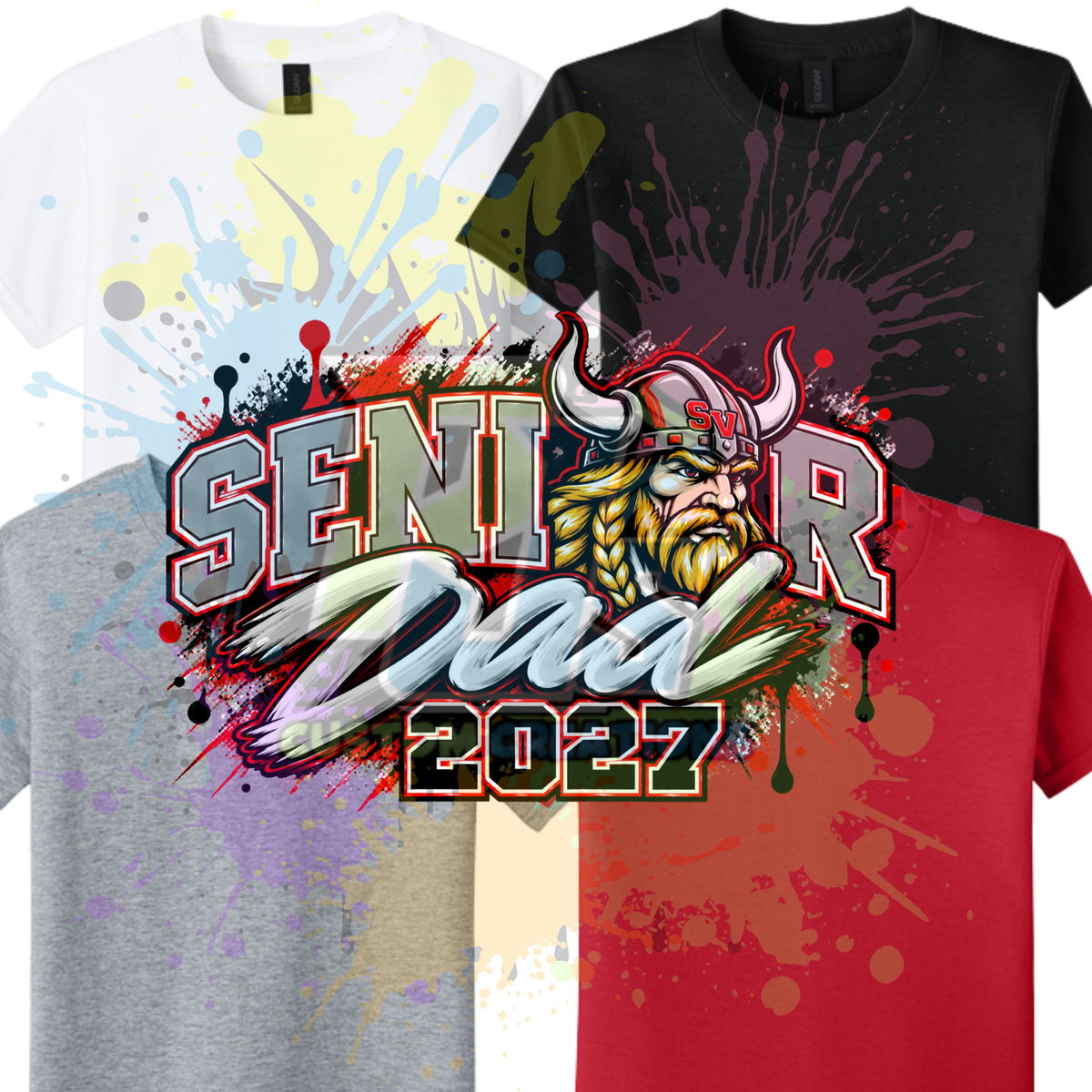 SV Senior Dad 2027 Gildan Softstyle & Jerzees Nublend