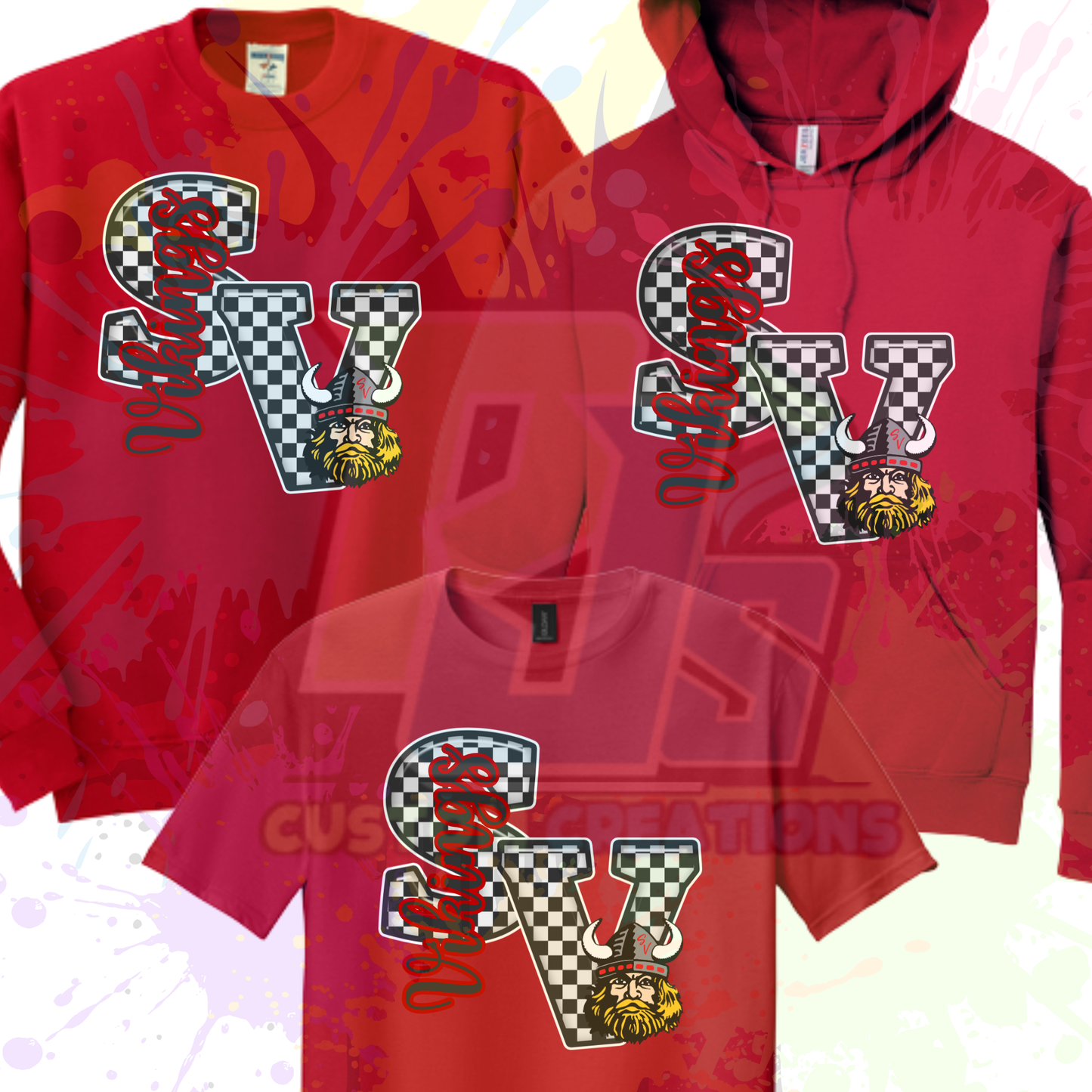 Checkered SV- Red or Gray