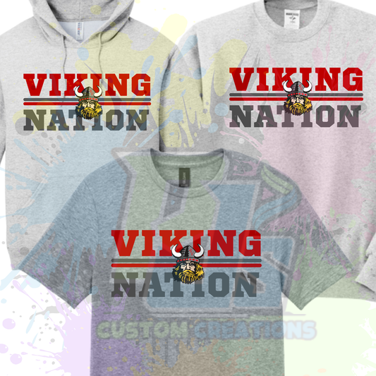 Viking Nation- Red or Gray