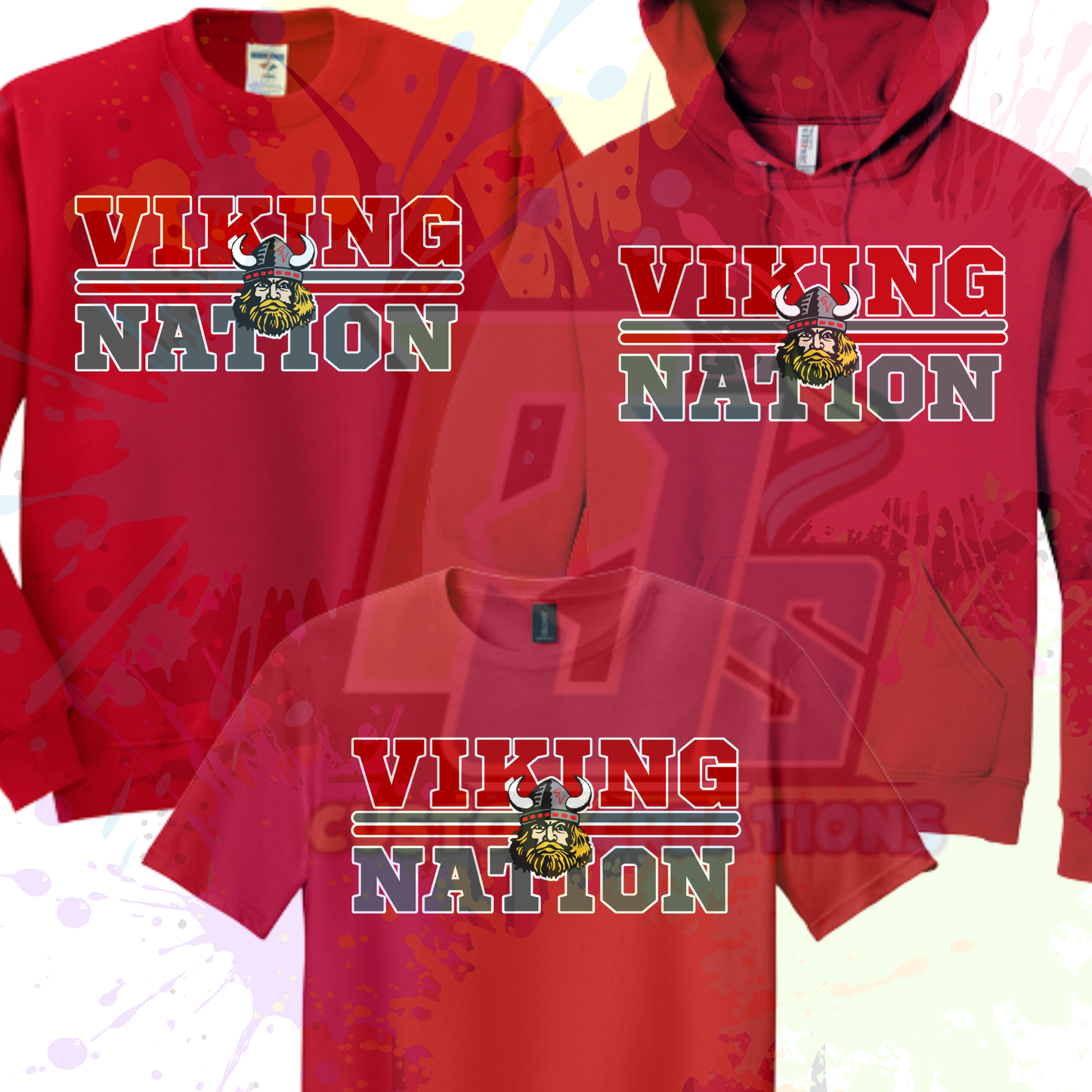 Viking Nation- Red or Gray