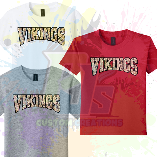 Vikings Camo Letters